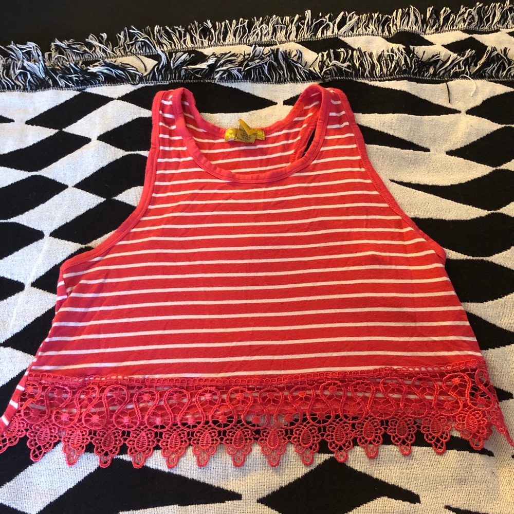 Pink crop top
